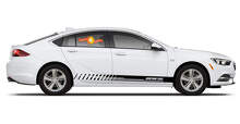 Gedecoreerde strepen met aangepaste tekst zij vinyl decal kit voor Buick Regal_4