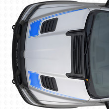 Hockey Stick-stijl Omlijning Motorkap Vinyl Decal Set voor Dodge Ram Sport 2019+_2