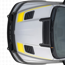 Hockey Stick-stijl Omlijning Motorkap Vinyl Decal Set voor Dodge Ram Sport 2019+_5