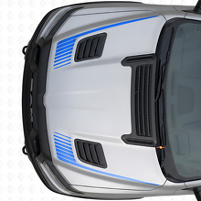 Hockeystick Stroboscoop Stijl Motordeksel Vinyl Decal Set voor Dodge Ram Sport 2019+_2