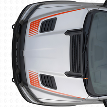 Hockeystick Stroboscoop Stijl Motordeksel Vinyl Decal Set voor Dodge Ram Sport 2019+_4