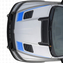 Outline Custom Text Motorkap Strepen Vinyl Decal Set voor Dodge Ram Sport 2019+_2