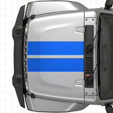 Dubbele motorkapstrepen vinyl decal voor Jeep Wrangler 2007+_2