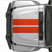 Dubbele motorkapstrepen vinyl decal voor Jeep Wrangler 2007+_4