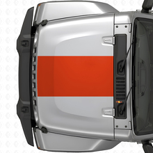 Centrale brede motorkapstreep vinyl decal voor Jeep Wrangler 2007+_4