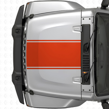 Centrale Outlinestreep Motordeksel Vinyl Decal voor Jeep Wrangler 2007+_4