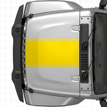 Centrale Outlinestreep Motordeksel Vinyl Decal voor Jeep Wrangler 2007+_5