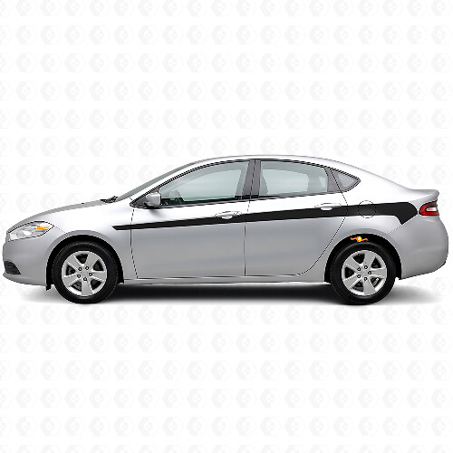 Accent Strepen Vinyl Decal Kit voor Dodge Dart 2013+