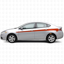 Accent Strepen Vinyl Decal Kit voor Dodge Dart 2013+_4