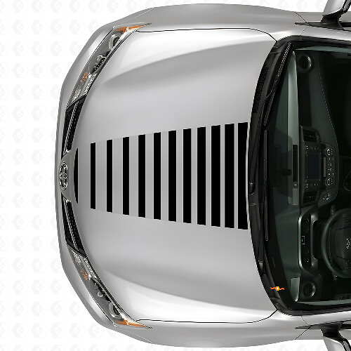 Stijlvolle Strobe Motorkap Strepen Vinyl Sticker voor Toyota RAV4 2013+
