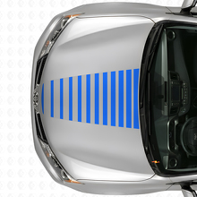 Stijlvolle Strobe Motorkap Strepen Vinyl Sticker voor Toyota RAV4 2013+_2