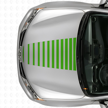 Stijlvolle Strobe Motorkap Strepen Vinyl Sticker voor Toyota RAV4 2013+_3