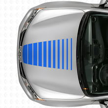 Uitbreidende Stroboscoop Motorkap Strepen Vinyl Decal voor Toyota RAV4 2013+_2
