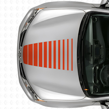 Uitbreidende Stroboscoop Motorkap Strepen Vinyl Decal voor Toyota RAV4 2013+_4