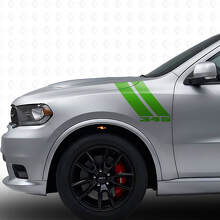 345 Dubbele Strepen Voorvelg Vinyl Decal Kit voor Dodge Durango 2011+_3