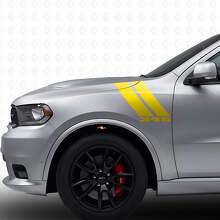 345 Dubbele Strepen Voorvelg Vinyl Decal Kit voor Dodge Durango 2011+_5