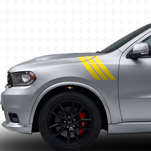 Triple Strepen Voorspatbord Vinyl Decal Kit voor Dodge Durango 2011+_5
