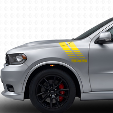 345 Strobe Strepen Voorspatbord Vinyl Decal Kit voor Dodge Durango 2011+_5