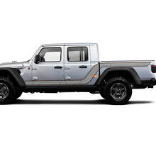 Twin Outline Zijstrepen Vinyl Decal Kit voor Jeep Gladiator_3