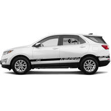 Racing stijl zijstrepen vinyl decal kit voor Chevrolet Equinox 2021_2