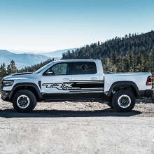 TRX Stijl Deurzijstrepen Vinyl Decal Set voor Dodge Ram Rebel 2021+_3