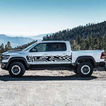 TRX Stijl Deurzijstrepen Vinyl Decal Set voor Dodge Ram Rebel 2021+_4