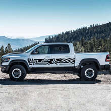 Rebel Style Deurrand Strepen Vinyl Decal Set voor Dodge Ram Rebel 2021+_4