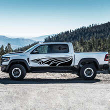 Tribal Style Vlammen Zij Vinyl Decal Kit voor Dodge Ram Rebel TRX 2021+_2