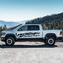 Tribal Style Vlammen Zij Vinyl Decal Kit voor Dodge Ram Rebel TRX 2021+_3