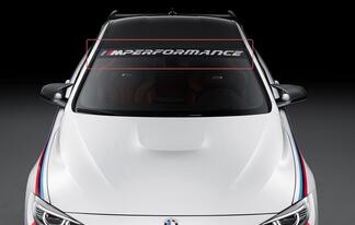 BMW m performance nieuwe voorruit banner vinyl stickers
