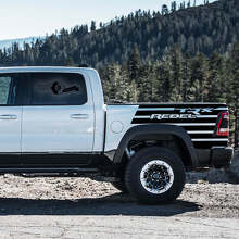 Strobe-Style Bedside Strepen Vinyl Sticker Set voor Dodge Ram Rebel 2021+_2