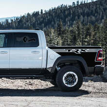 Strobe-Style Bedside Strepen Vinyl Sticker Set voor Dodge Ram Rebel 2021+_4