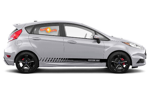 Racing Stijl Deur Zijstrepen Vinyl Decal Kit voor Musclecar Fiesta S