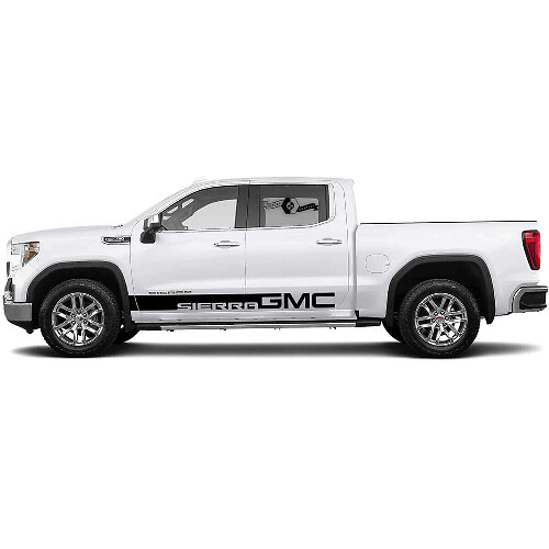 Vinylstickerset met Merkdeurstroken voor GMC Sierra_1