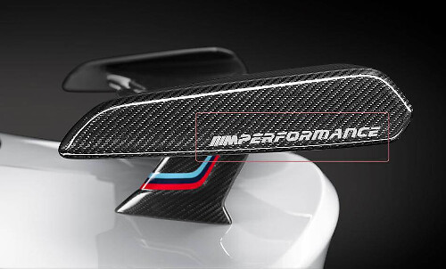 BMW m performance nieuwe spoiler vinyl stickers en decals
