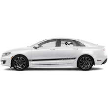 Gedecoreerde zijkantenstrepen vinyl decalset voor Lincoln MKZ_2