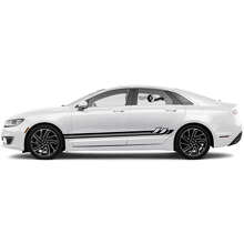 Gedecoreerde zijkantenstrepen vinyl decalset voor Lincoln MKZ_3