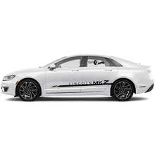 Gedecoreerde zijkantenstrepen vinyl decalset voor Lincoln MKZ_4