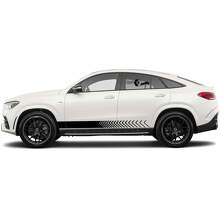 Versierde zijstrepen vinyl decalset voor Mercedes Benz GLE_2