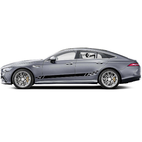 Geanimeerde Zijkstripes Vinyl Decal Kit voor Mercedes Benz AMG GT3