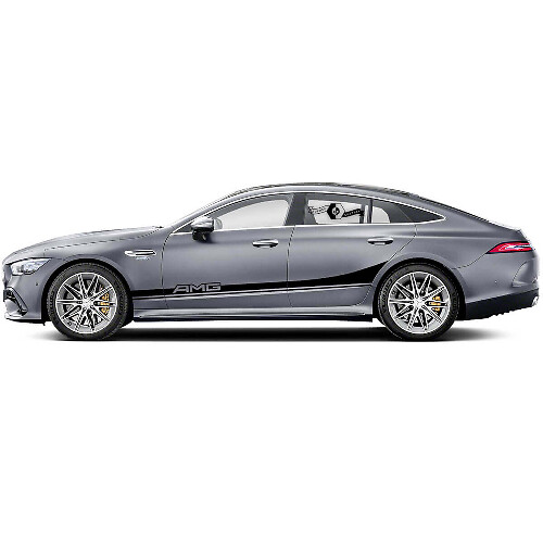 AMG Stijl Zijstrepen Vinyl Decal Kit voor Mercedes Benz AMG GT3_1