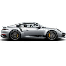 Turbo Style Zijkstrepen Vinyl Decal Kit voor Porsche 911 Turbo S_3