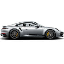 Turbo Style Zijkstrepen Vinyl Decal Kit voor Porsche 911 Turbo S_5