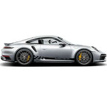 Merkletters Zijstrepen Vinyl Decal Kit voor Porsche 911 Turbo S_2