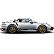 Merkletters Strepen Volledige Zijde Vinyl Decal Kit voor Porsche 911 Turbo S_2
