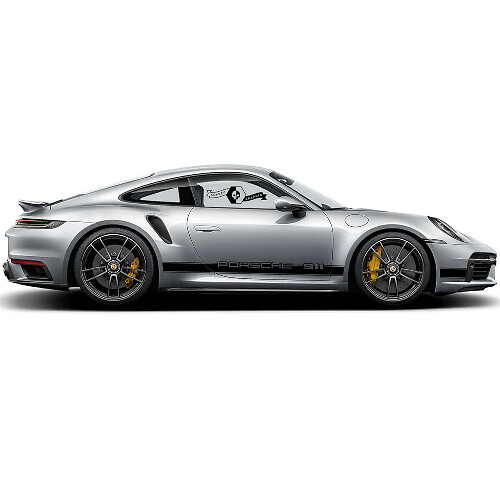 Branded Stripes Side Vinyl Decal Kit voor Porsche 911 Turbo S_1