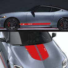Nismo Outline Motorkap- en Zijstrippen Vinyl Decal Kit voor Nissan Z Nismo 2024_2