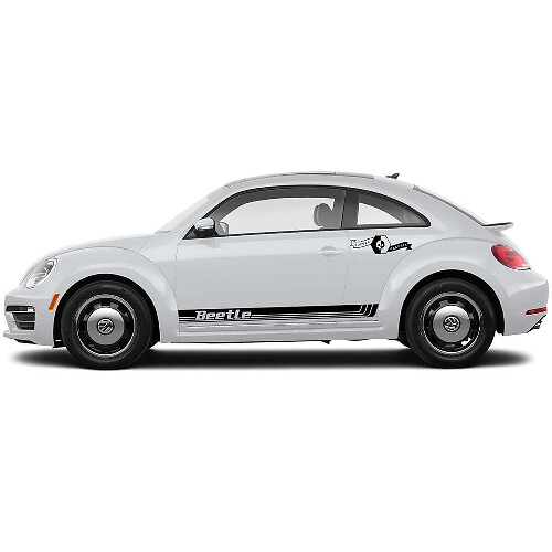 Beetle Lettering Zijstrepen Vinyl Decal Kit voor Volkswagen Beetle