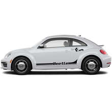 Beetle Lettering Side Racing Stripes Vinyl Decal Kit voor Volkswagen Beetle_2