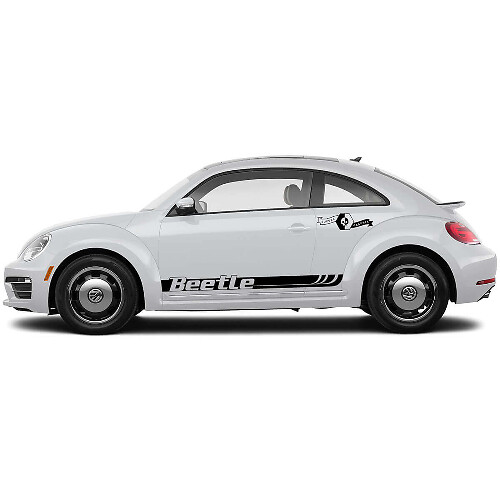 Merkletters Zijdelingse Racestrepen Vinyl Decal Set voor Volkswagen Kever